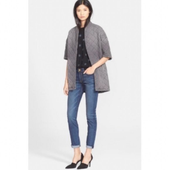 Current/Elliott Denim - Current Elliot The Rolled Skinny medium wash Jeans